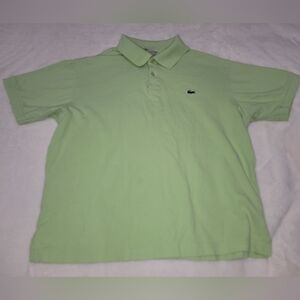 Lacoste Green Polo Shirt with Classic Short Sleeves